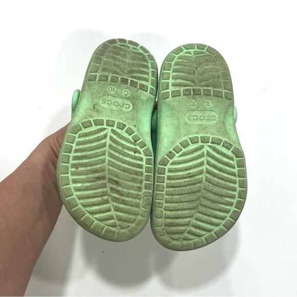 Mint Green CROCS classic Clogs shoes child 10 - Picture 4 of 6